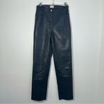 Wilfred Aritzia  The Melina Black Faux Leather Pants Size 6 Photo 2