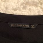 ZARA  Basic V-Neck Keyhole Sleeveless Blouse Black Small‎ Photo 4