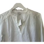 J.Crew White Popover Ruffle Top in Swiss Dot Women's Size Small New Photo 1