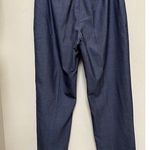 Oscar de la Renta Blue Wool Mohair Viscose Blend Lightweight High Rise Pant 8 Photo 2
