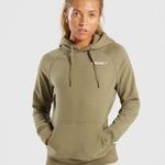 Gymshark Women’s Crest Hoodie in Washed Khaki Photo 0