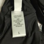 ANDIE Belmar Top Black Bikini Swimwear Bathing Suit Twisted V Neck Size L New Photo 5