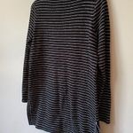 J.Jill Womens XS Long Sleeve Boat Neck Striped Pullover Sweater Tunic Top Black Photo 13
