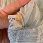 🚫SOLD🚫Vintage Light Blue Sheer Long Slip Dress Nightgown Size 36 Size M Photo 4