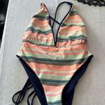 Maaji  Royal Blue Safari Plunge Reversible One Piece Swim Suit, Medium, $158 Photo 7