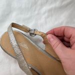 Seychelles Womens metallic silver pointed toe Slingback Flats Size 10 Photo 6