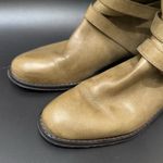 Coach  Marlena Olive Tan Genuine Leather Buckle Side Riding Tall Boots Size 6.5 Photo 3