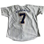 VINTAGE 80s 90 Shirt Womens Short Sleeve Baseball PV 7. Made in USA Blue Size L Photo 7