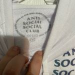 Anti‎ Social Social Club White Cropped Hoodie Gray Size M Photo 1
