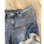 Levi Size 28 destroyed cuff shorts stretchy 4" inseam comfy Blue Photo 4