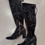 Marc Fisher Black Velvet, Block Heeled,
Over The Knee Boots, Size 9.5 Photo 1