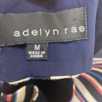 Adelyn Rae  striped jacquard fit and flare dress women’s size medium Photo 4