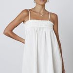 Cotton Candy LA White Linen Summer Dress Photo 0