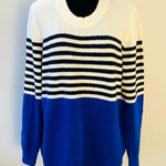 Liz Claiborne Ladies casual sweater 💙🤍🖤 Photo 0