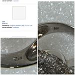 14KT Yellow Gold Pave Diamond Heart Ring Size 6 Silver Photo 8