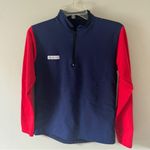 Vintage Sub4USA Navy and Red Long Sleeve Pullover Small Blue Photo 2