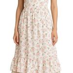 West of Melrose Floralā Print Maxi Dress Tiered Ruffle Milkmaid Cottage Sz M White Size M Photo 0