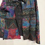 Chico's Black Beaded Sequins Blazer Sz 1/M Photo 6