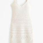 Abercrombie & Fitch White Crochet Dress Photo 0