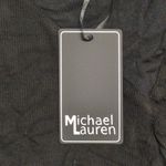 Michael Lauren NWT Black Oxford Asymmetrical V Neck Tank Top Womens Size XS Photo 6