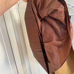 7 For All Mankind NWT  brown pleated faux leather shirt size small Photo 4