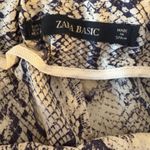 ZARA  snakeskin with yellow stripe lightweight‎ pants. Women's Large EUC Photo 6
