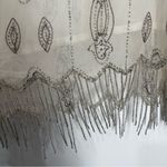 Free People  beaded sheer sleeveless blouse Women’s SIZE‎ MEDIUM festival fairy Photo 3