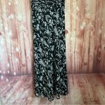 Studio 1940  Black Tie Waist White Floral Print Maxi Dress Photo 6