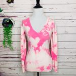 Abercrombie & Fitch Hand Dyed Pink & White Marble Tie Dye Long Sleeve T-Shirt Top Size XS Photo 7
