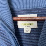 Aerie OFFLINE by  Home Stretch Ribbed Half Zip Sweater Blue Size Small Photo 2