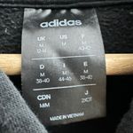 Adidas  Women's MEDIUM Black Striped Long Sleeve Pullover Hoodie Sweater Photo 7