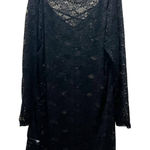 Fox & Royal City Chic Black Lace Sheer Chemise Stretch Long Sleeves Pullover XXL Photo 0