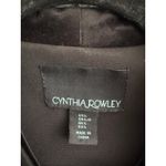 Cynthia Rowley Women's Velour Collar Blazer Jacket size L in Black Whimsigoth Photo 1