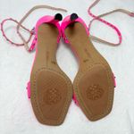 Vince Camuto Hot Pink Studded leather strap heels Size 9M New Photo 7