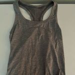 Lululemon  Slate/White (Gray) Tank Top *Race Length Size 6 Photo 0