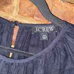 J.Crew Black Linen Palermo Smocked Waist Mini Dress Women's Size XXS Photo 4