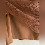 Fossil  Y2K Brown Lace Scoopneck Top Photo 3