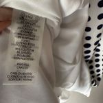 Karl Lagerfeld Dress sz 8 White Black Polka Dot Sleeveless pencil wiggle Photo 4