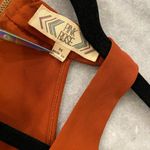 Pink Rose Size M Orange Rust Flowy Zip Racerback Layered Tank Top Photo 10