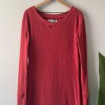 Free People  FP Beach Ribbed Long Sleeve Tunic Cotton Stretch Casual oversized M Photo 0