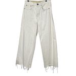 Rag and Bone  Maya High-Rise Ankle Wide Leg Jeans Ecru Size 27 Organic Cotton Photo 1