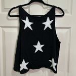 Altar'd State Women’s Altar’d State tank top sweater knit V-neck black white star size medium Photo 3