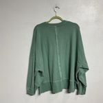 American Eagle Green Cropped Oversized Sweatshirt Sz M Size M Photo 8