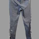 Alo Yoga  Interlace Blue Size Medium Womens High Rise Leggings Activewear Stretch Photo 1