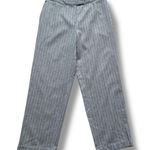 Vintage 90s Iris Singer Collection Gray Pinstripe Wool Angora Blend Pants 8 Size 30 Photo 1