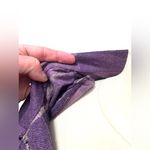 Kelly‎ Scott Women’s Vintage Silk Long Sleeve Shirt Purple Black Top Size XL Photo 4