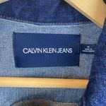 Calvin Klein Blue Denim Jean Trucker Long Sleeve Jacket M Photo 2