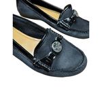 Coach  Black Fonda Suede Slip On Flat Loafers A2934 Size‎ 6 Photo 1
