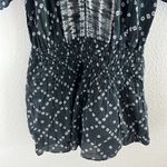 Ulla Johnson Gray Geometric Smocked Waist Tunic Mini Dress Cotton Lined Small Photo 5