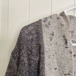 One World  women’s gray distressed drapey open‎ front knit cardigan petite large Photo 2
